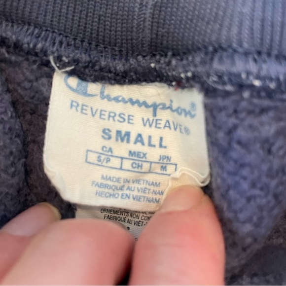 Champion womens size small  Navy Logo Sweatpants - Picture 5 of 8